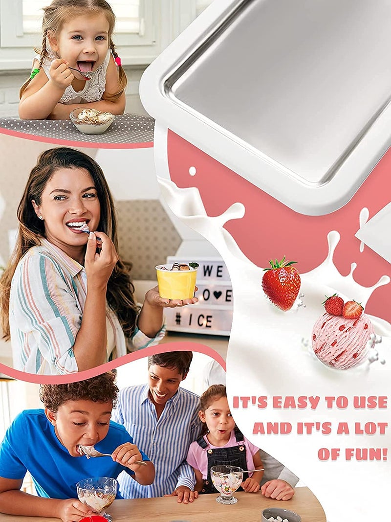 Ostin صانع لفائف الآيس كريم البارد الفوري مع 2 ملعقة مسطحة - Image 5