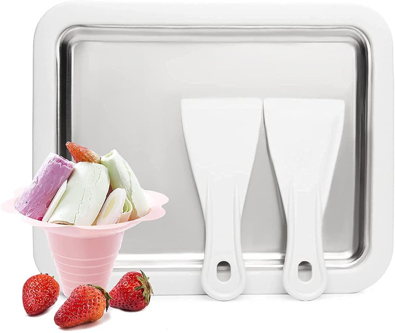Ostin صانع لفائف الآيس كريم البارد الفوري مع 2 ملعقة مسطحة - Image 1