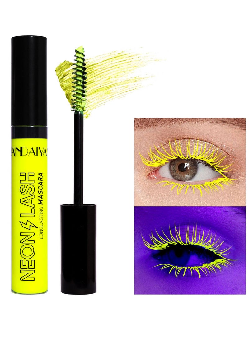 Handaiyan Mascara Volume And Long Waterproof Extreme Volume Colorful Neon Makeup Mascara Intense Length Lasting Curly Slender,Lengthening Smudge-Proof No Clumping,Easy To Apply Best Grande Lash  - Image 2