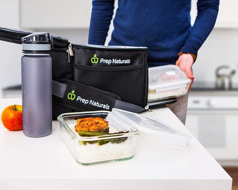 Prep Naturals PrepNaturals 5 Pack 30 Oz Glass Meal Prep Containers - Dishwasher Microwave Freezer Oven Safe - Glass Storage Containers with Lids (Multi-Compartment) - Image 2