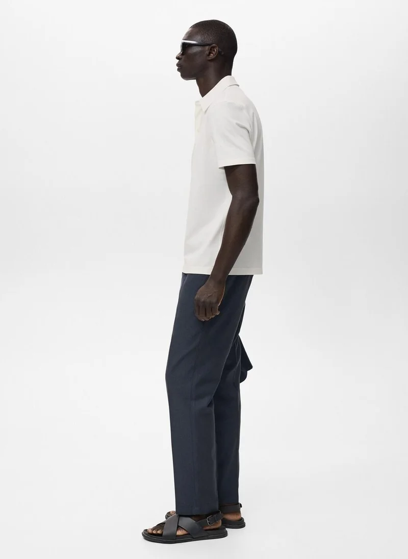 Mango Man Short Sleeve Polo Shirt