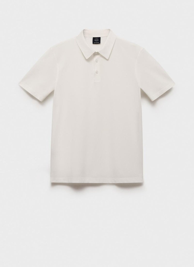 Mango Man Short Sleeve Polo Shirt  - Image 5