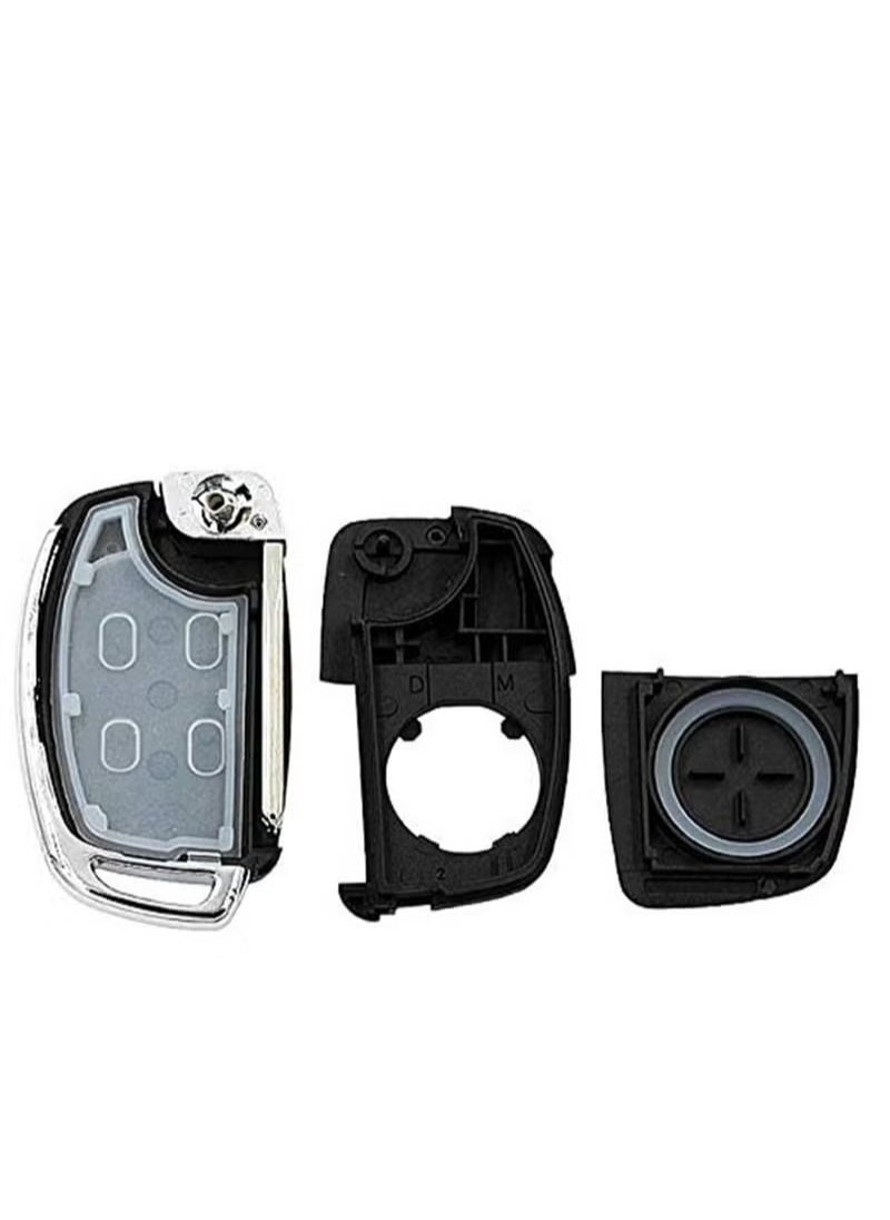 Generic - Folding Smart Car Key, 3 Buttons Keyless Entry Remote Case, Replacement Remote Car Key key Shell Repair for Mistra Hyundai HB20 SANTA FE IX35 IX45 Key Cover Case - Image 1