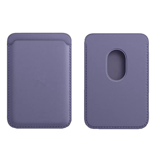 Captese Faux Leather Unisex MagIT Wallet Pouch, Card Holder, Compatible with MagSafe/PixelSnap, for iPhone 17/16/15/14/13/12/Pixel 10 Series (Lilac) - Image 1