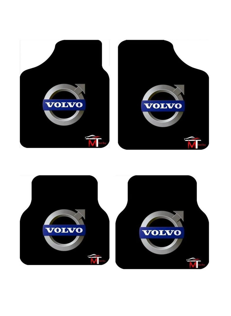 Mat Set for Cars, High-Quality Materials, Waterproof, Anti-Slip, Easy to Clean (Compatible with Volvo)
