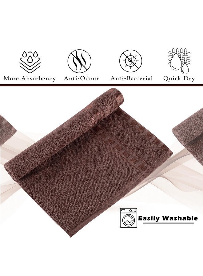 Kuber Industries Kuber Industries Pack of 2 Cotton Hand/Face Towels for Men & Women | Easily Washable | Workout Gym Napkins for Men | Pocket Towel - Golden & Brown  - Image 5