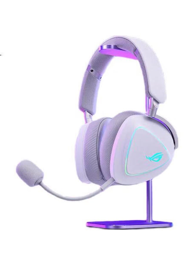 Rog Prism 2 Wireless Gaming Headset With Speednova Technology, Surround 7.1 Sound, 3.5Mm, Moonlight White Delta - Image 3