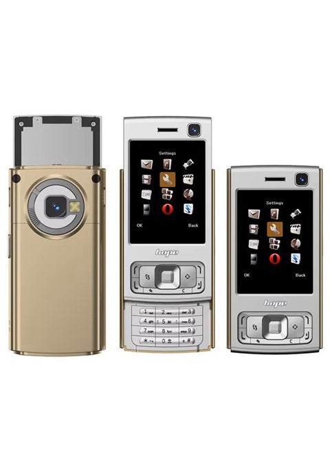 جوال هوب N95Pro ثنائي الشريحة، شاشة 2.0 بوصة، بطارية 1000 مللي أمبير، يدعم شبكة 2G، مشغل MP4/MP3، بلوتوث، وراديو، مزود بشبكات التواصل الاجتماعي