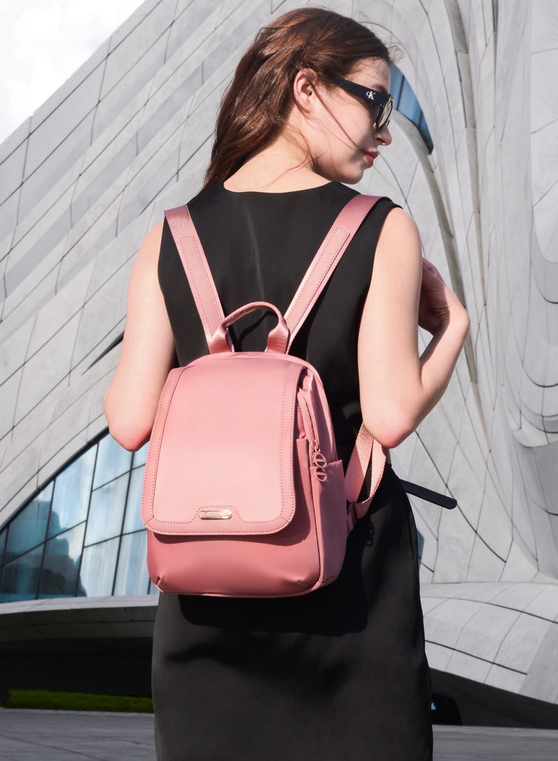 Chantria CB00621 Stylish Mini Backpack for Women, Small Casual Daypack, Lightweight Travel Shoulder Bag, Cute Fashion Backpack for Girls - Nostliga Rose  - Image 5