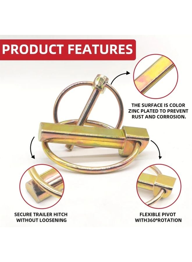 16pcs Heavy Duty Lynch Pins With Rings For Tractors Trailers Trucks Mowers - Image 4