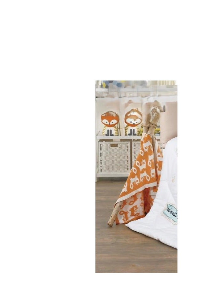 هورس مفرش سرير حواجز سرير اطفال 5 قطع صيفي ليمنح طفلك الراحة من المايكروفايبر ، 5 قطع مقاس اللحاف 132x104سم - Image 2