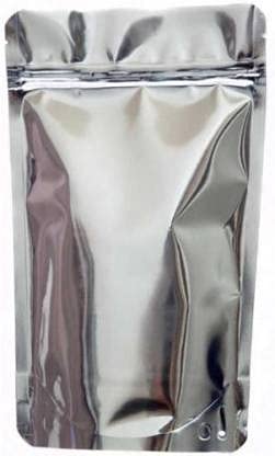 Deera DEERA Stand Up Ziplock Reusable Airtight Polyester Storage Pouch SemiSilver160mmX230mmPack of 100  - Image 1