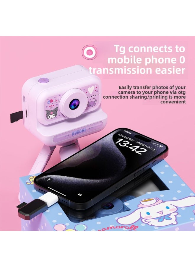 Generic Sanrio Children's Mini Digital Camera Hd With Stand Campus Creative Home Convenient Photo Camera Gift-Body Color:64g Memory Card  - Image 3