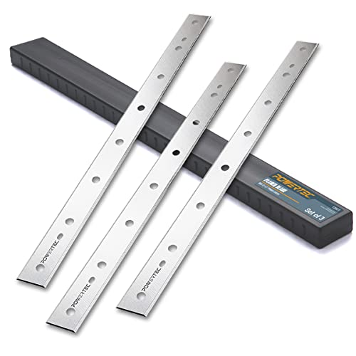 POWERTEC 12-1/2 Inch Planer Blades for DeWalt DW734 Planer, Replacement for DW7342 Planer Knives, Set of 3 (12801) - Image 1