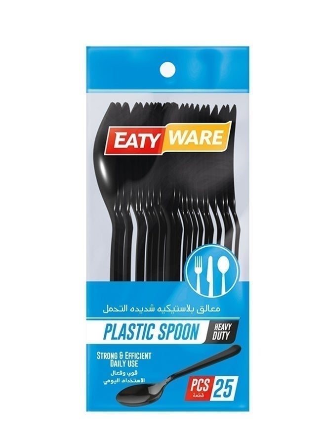 Disposable Heavy Duty Black Plastic Spoon, China