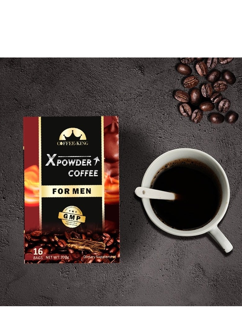 Wins Town Man X power custom coffee herbal healthy Organic herbs Instant Maca black Coffee for men 16 bags  - Image 2