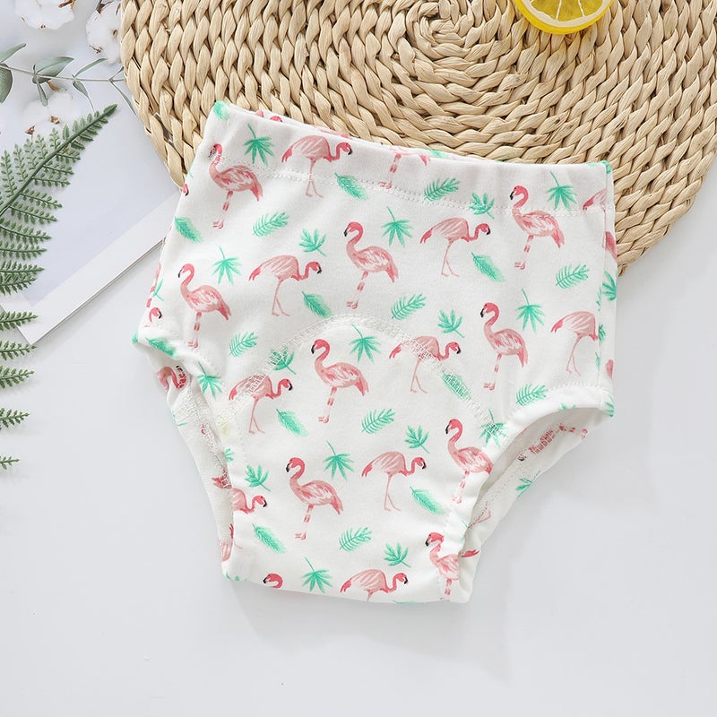 Baby study pants leak-proof diaper pants cotton breathable washable children''s training pants diaper pocket bread pants underwear - Image 1