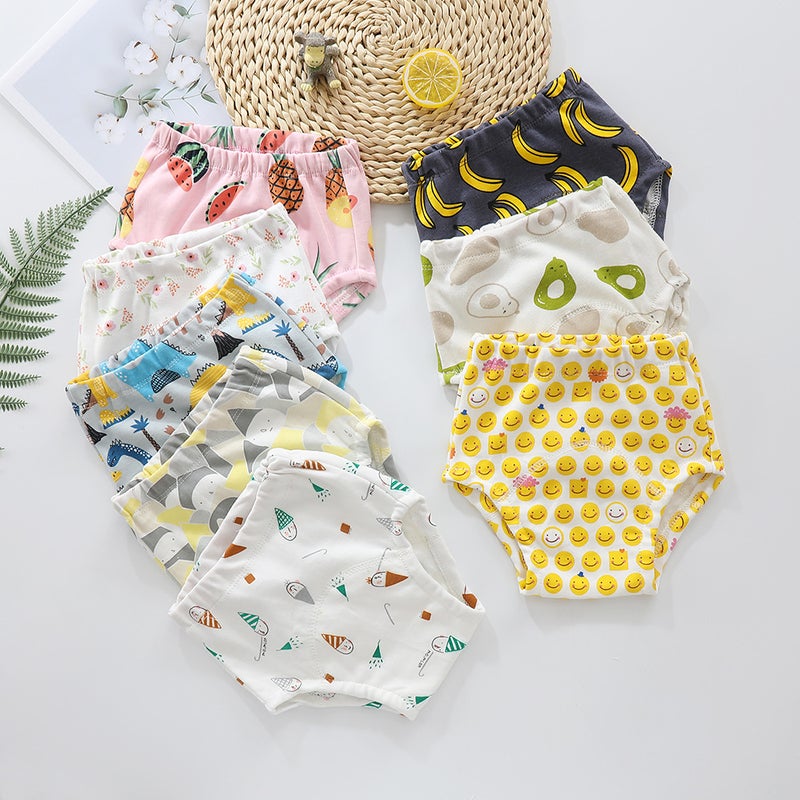 Baby study pants leak-proof diaper pants cotton breathable washable children''s training pants diaper pocket bread pants underwear - Image 2