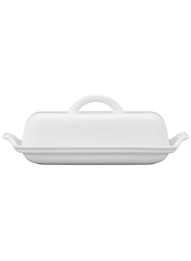 Le Creuset Le Creuset Stoneware Heritage Butter Dish, White  - Image 3