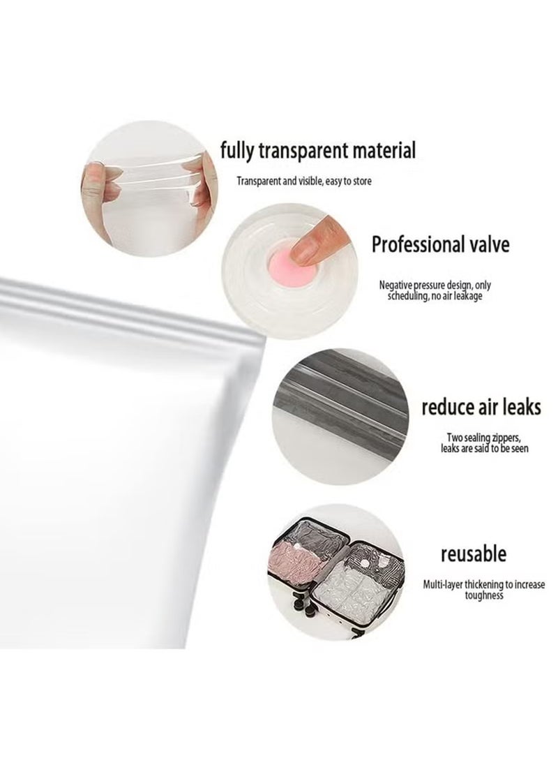 Rock Pow Premium Vacuum Storage Bags with Electric Pump 6-Piece (2 Jumbo, 2 Large, 2 Medium) Reusable Space Saver Bags for Clothes, Mattress, Blanket, Duvets, Pillows, Comforters, Quilt, Travel  - Image 4
