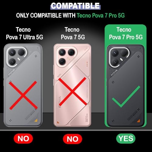 Casotec Case Cover for Tecno Pova 7 Pro 5G Wooden Herringbone MagSafe Ring Design (Not MagSafe Compatible) | UV Printed Soft TPU Shockproof Back Case for Tecno Pova 7 Pro 5G - Image 5