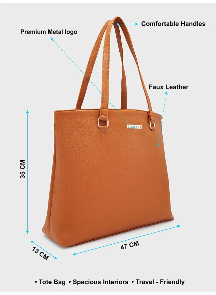 CAPRESE TAN AMELIA TOTE MEDIUM TAN for Women | Best Price UAE
