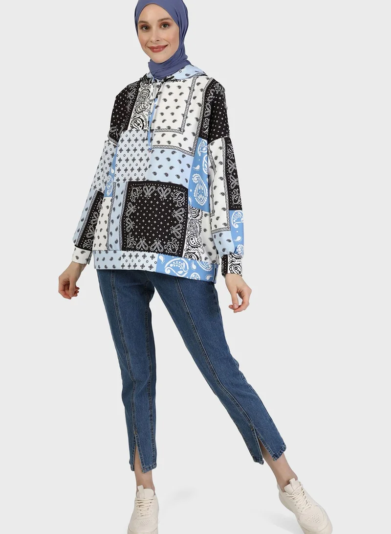 Benin by modanisa Printed Tunic