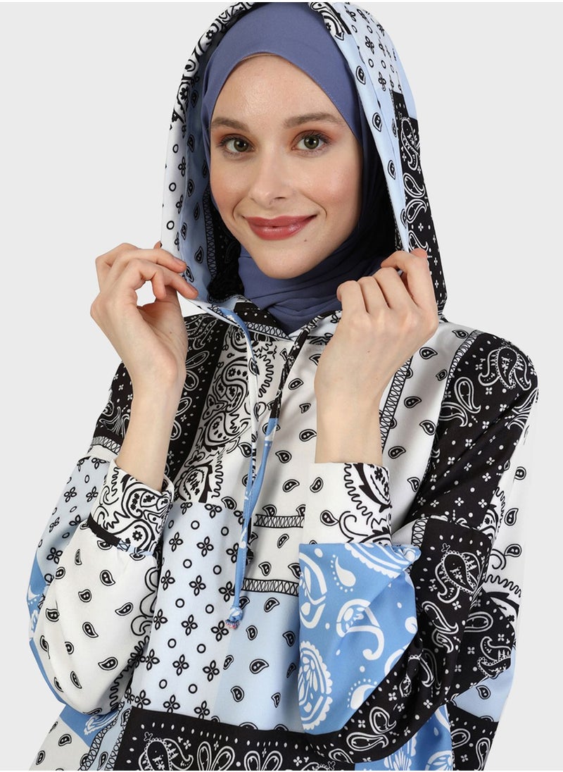 Benin by modanisa - Printed Tunic - Image 1