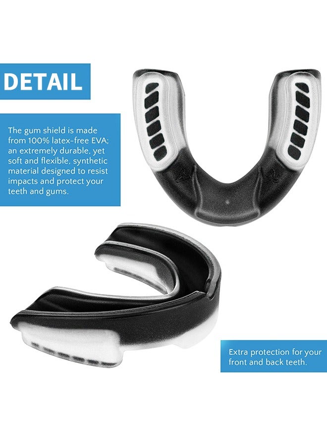 UETEEY EVA Mouthguards with Case, Sport Mouth Guards Mouthguard Gum Guard, Mouthguard Slim Fit for Boxing, Basketball, Hockey, Soccer - Image 2