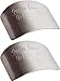 QHQ-SHININGLIFI QHQ-SHININGLIFI 2PCS Finger Guard For Cutting, Stainless Steel Finger Hand Protector Kitchen Tool/Safe Slice Knife - Image 2