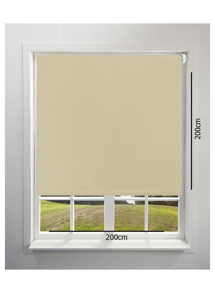 Home Gallery blackout roller blinds 200*200 cm Biege - Image 1