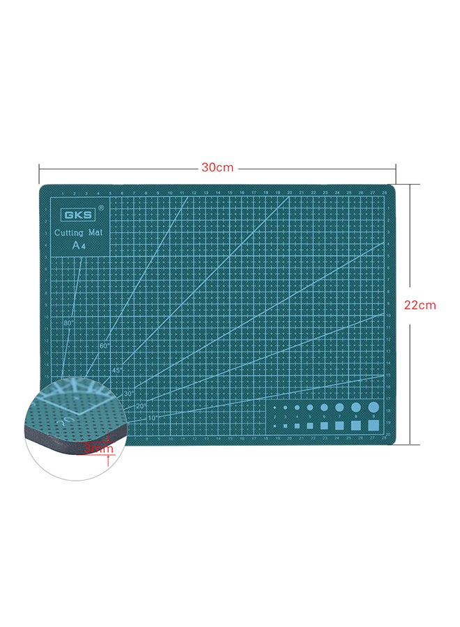 Double-Sided A4 Cutting Mat Green - Image 3