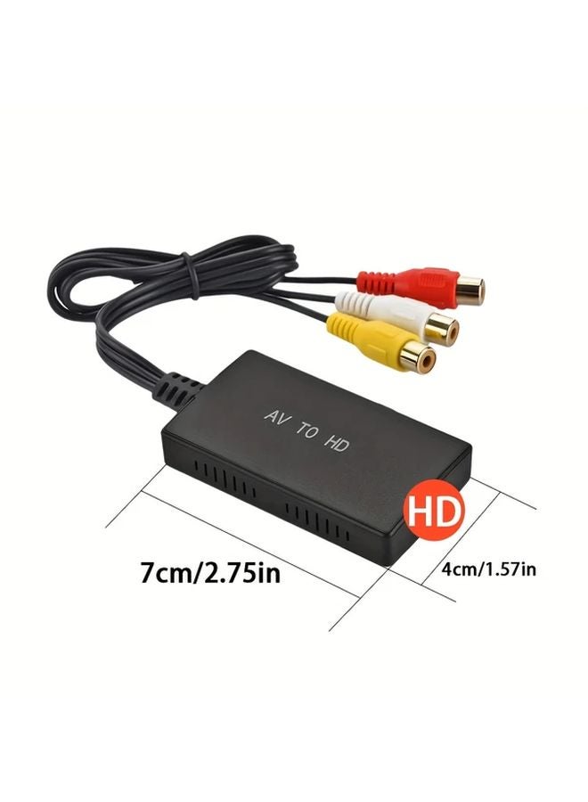 RCA to HD Video Converter AV to High Definition Signal Upgrade Device USB Powered for PS1 PS2 PS3 Xbox N64 WII SNES VHS Blu ray Players - Image 3