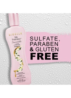 بيوسيلك شامبو BioSilk Irresistible Collection Silk Therapy، ينظف ويزيل التراكمات، برائحة الياسمين والعسل، خالي من الكبريتات والبارابين والقسوة، 7 أونصة  - Image 2
