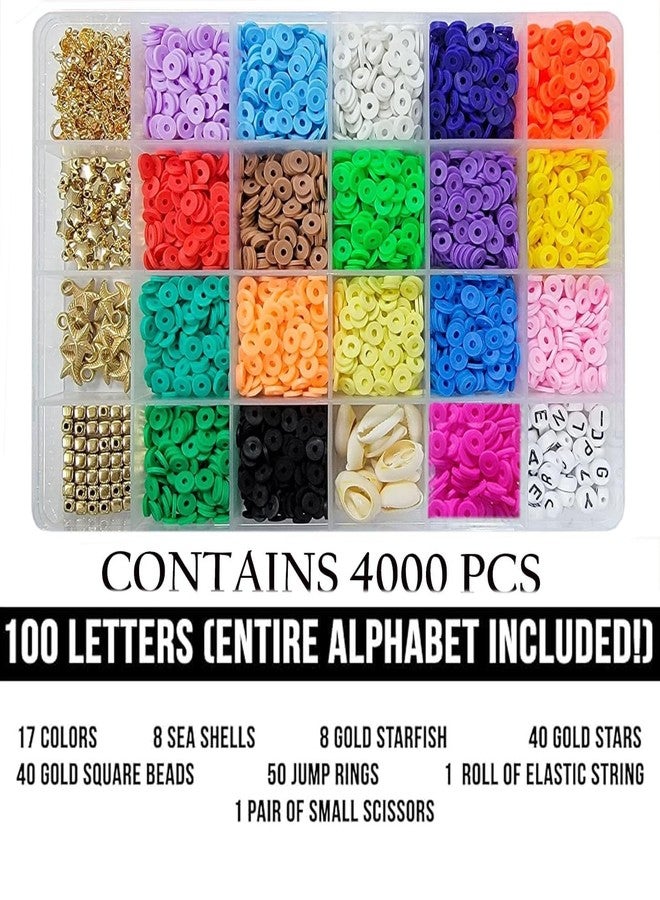 CURVE CREATION Jewellery Making Kit Bracelet Making Kit Macaron Color for Bracelet Making Clay Beads Kit Letter with Unicorn Pendants, Crystal Star Flower Hair Set for DIY Jewelry Crafts (Multicolor 4) - Image 3