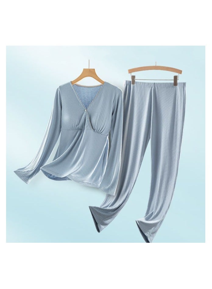 RedMapleTEK Pregnant Women's Home Clothes And Postpartum Nursing Suits - Image 2