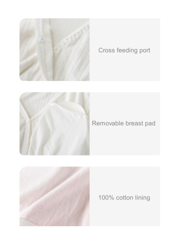 RedMapleTEK Pregnant Women's Home Clothes And Postpartum Nursing Suits - Image 3