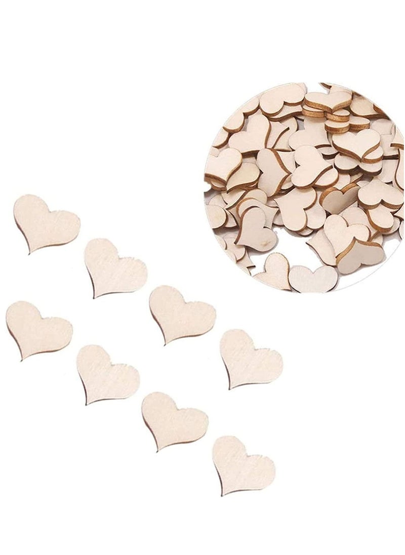 Y&D Handmade Accessories, Love Heart Shape (Wooden), Wedding Site Layout, Decorations, Beautiful Scene, Cutouts Shapes Pieces For Diy Crafts Table Confetti Scatter  - Image 3