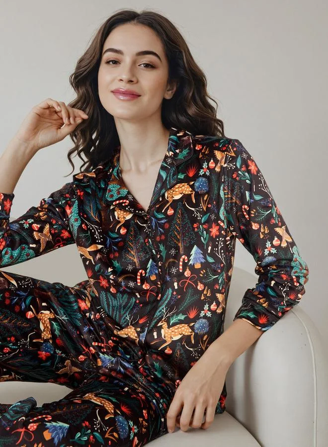 Splash FAV Printed Pyjama Set