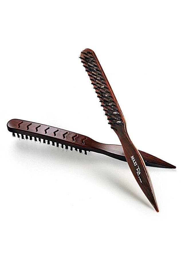 Phillips Brush Maxi-Teaze, Natural Bristles & Thin Point Shape Teasing & Styling Brush 
