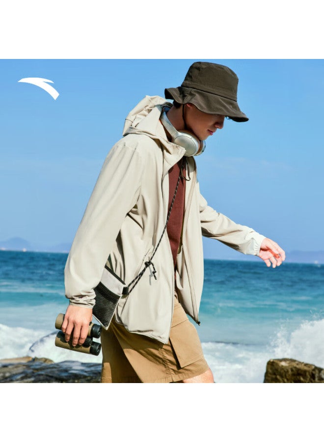 ANTA Anta Men's Summer Thin Ice Silk Upf100+ Sun Protection Fishing Shirt - Image 1