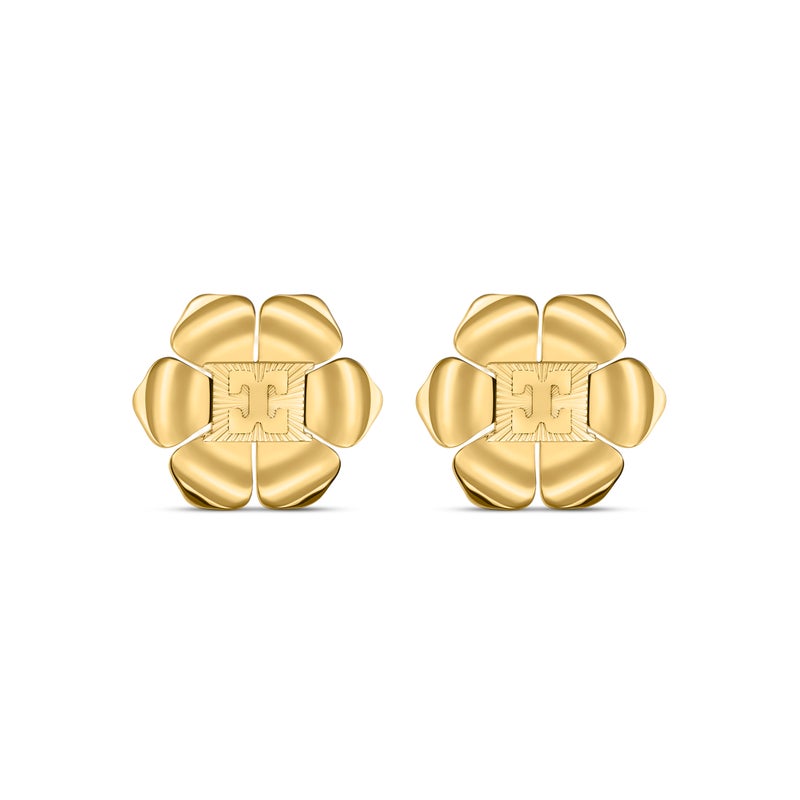 ESCADA Ava Small Flower Logo Earrings for Women - Image 1
