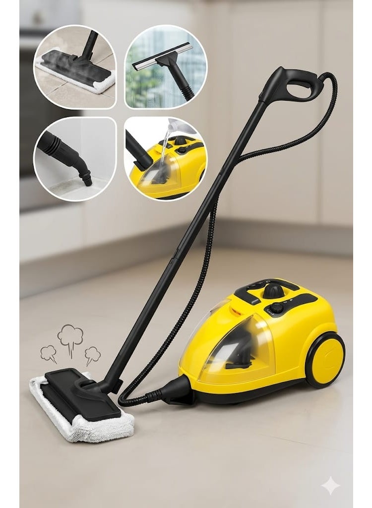 Multi-purpose steam cleaner for surfaces, floors, and kitchens