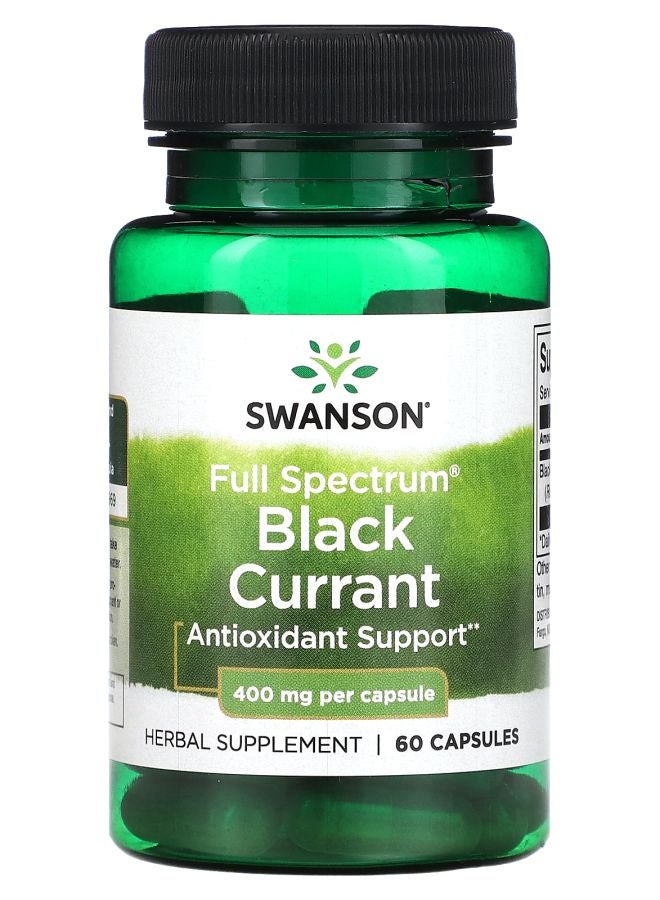 SWANSON Full Spectrum Black Currant 400 mg 60 Capsules