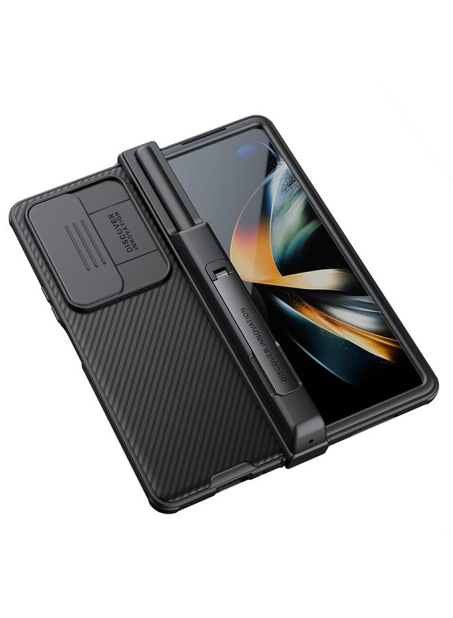 Nillkin Case For Samsung Galaxy Z Fold4 5G Black Mirror Pro Series Camshield PC Phone Case with Pen Slot, Set Version - Image 4