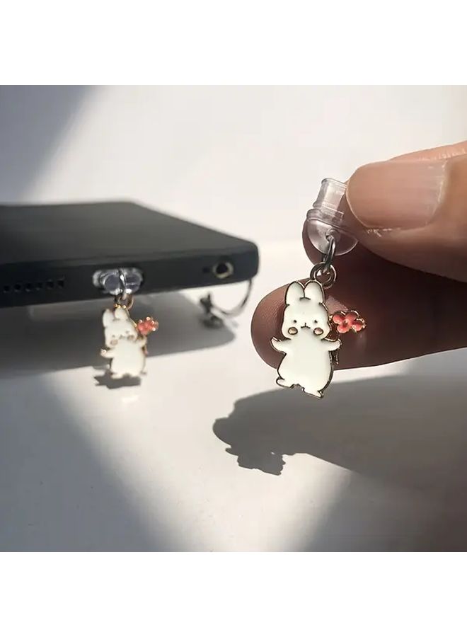 Cute Bunny Phone Dust Plug For iPhone 6 14 Port Protector Charging Decoration - Image 5