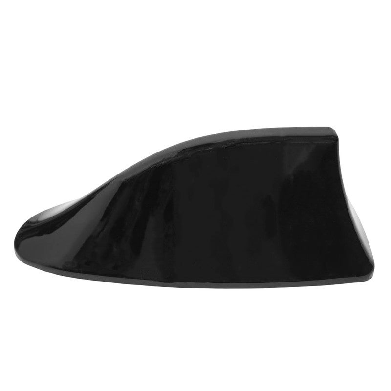 Universal Shark Fin Car Antenna – Roof Mount Radio Signal Booster, FM/AM Aerial Replacement, Aerodynamic Streamline Design, High Conductivity Copper Core, Self-Adhesive Installation – Black - Image 1
