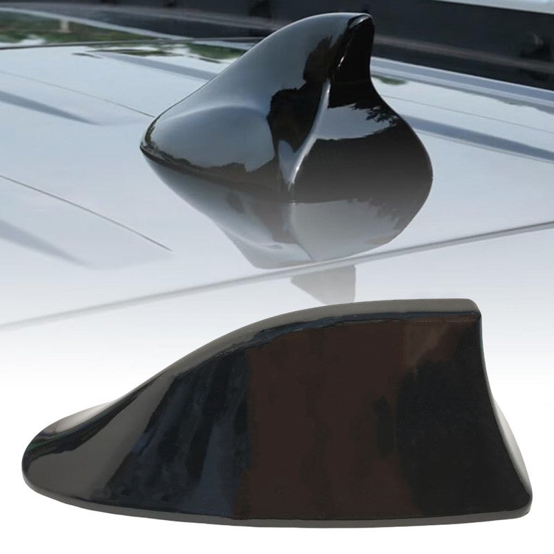 Universal Shark Fin Car Antenna – Roof Mount Radio Signal Booster, FM/AM Aerial Replacement, Aerodynamic Streamline Design, High Conductivity Copper Core, Self-Adhesive Installation – Black - Image 5