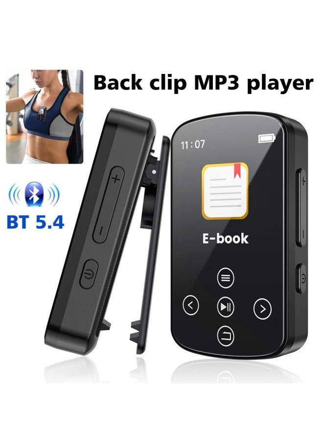 [Cross-border] MP3/MP4 Bluetooth Music Player HIFI High-fidelity Sports Clip Touch Screen Buttons-Body Color:Black/bluetooth Radio External Model-Memory Capacity:16GB - Image 3
