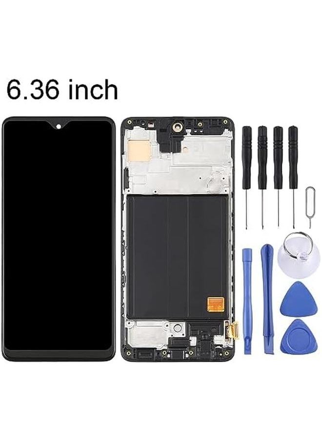 إيروريكس قطع غيار شاشة LCD ومحول رقمي من مادة Oled مجموعة كاملة مع إطار لهاتف Samsung Galaxy A51 Sm A515 6.36 بوصة طقم بديل لشاشة الهاتف المحمول اللون أسود  - Image 2